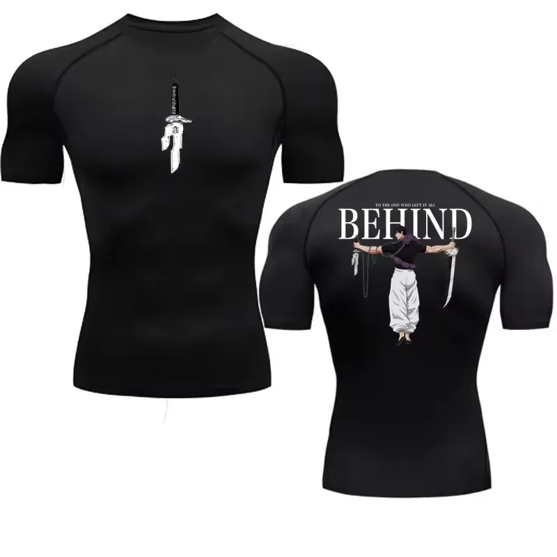 Rash Guard - T-shirt de compression à motifs d’anime