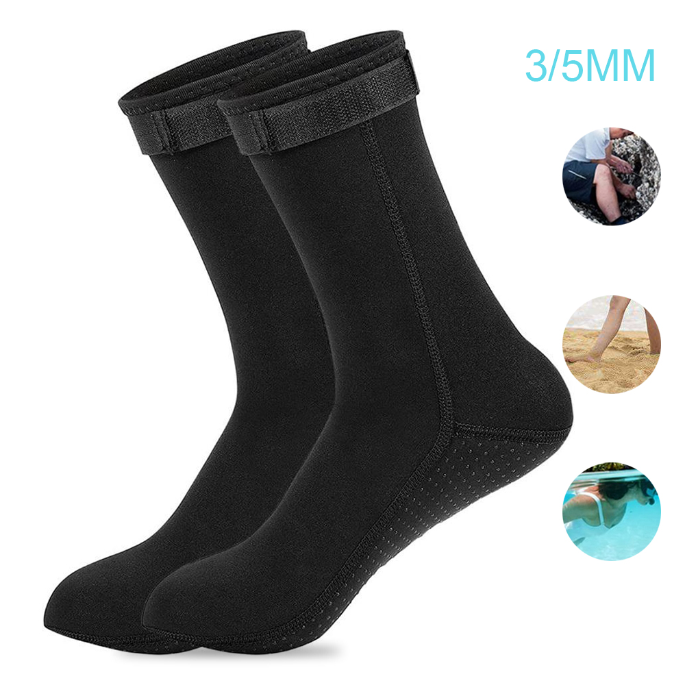 Swim Fins - Chaussettes en néoprène 5mm, chaussures de